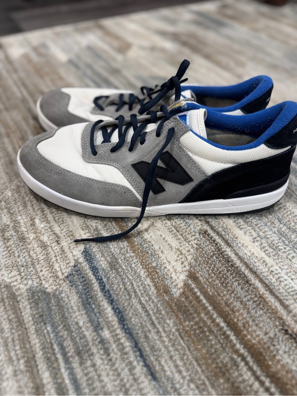 New Balance Men’s Allston 617 Grey/White/Blue Casual Sneakers